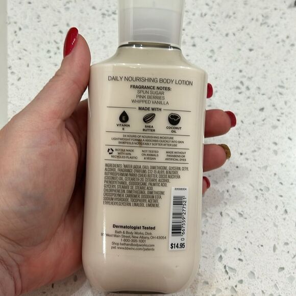 Bath & Body Works COTTON CANDY CLOUDS 24 HR Moisture Body Lotion NEW Full Size - Picture 4 of 4